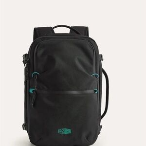 Bags Mart Faro 29L Black Backpack with Teal Accent Details